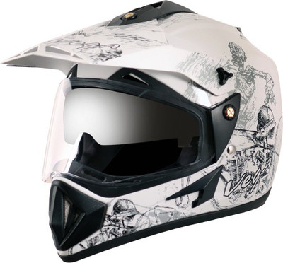 9% OFF on VEGA Off Road D/V Secret Motorsports Helmet(White Silver) 9% OFF on VEGA Off Road D/V Secret Motorsports Helmet(White Silver)