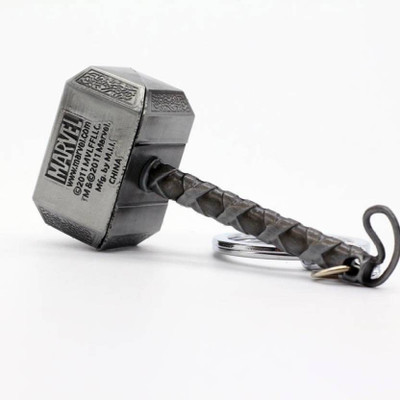 

Prostuff Thor Hammer Marvel Avengers Superhero Silver Metal Ring Key Chain