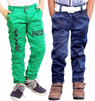 AD & AV Boys Party(Festive) Trouser Jeans(BLUE & GREEN)