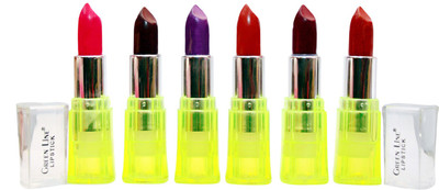 

Green line 'Green line'Mix color 6 lipsticks set(Red,Mahroon,Pearl,Coffee,Mahroon,Purple)