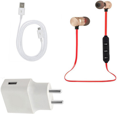 DAKRON Wall Charger Accessory Combo for Infinix Note 5 Stylus(White)