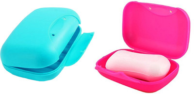 

SHAFIRE Travel Soap Box Case Holder Useful Portable Travel Partner Waterproof Leakproof Washing Bathing Cleaning Soap Box(Multicolor)
