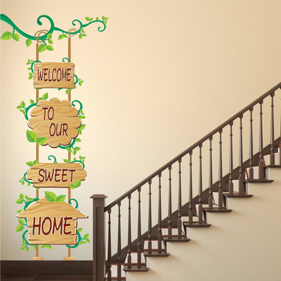 Littlebuds 130 cm Home Sweet Home Removable Sticker(Pack of 1)