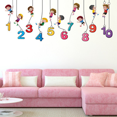Littlebuds 150 cm Numbers Removable Sticker(Pack of 1)