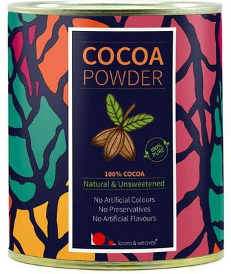 

looms & weaves 100 % Pure & Natural Cocoa Powder From Kerala - 250 Gm Cocoa Powder(250 g)