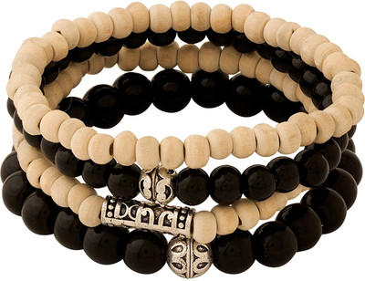 Voylla Brass Silver Bracelet Set(Pack of 4)