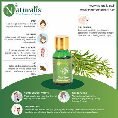

Naturalis 100% Pure Natural Tea Tree Essential Oil(15 ml)