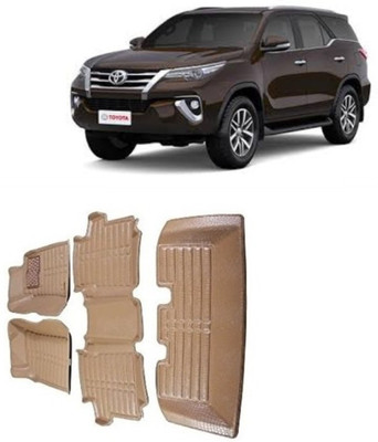 AUTOGARH Plastic 5D Mat For  Toyota Fortuner(Beige)