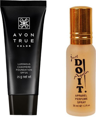 

Avon Anew luminous cashmere foundation spf 25 nude 25 g with one do it perfume 30 ml(Set of 2)