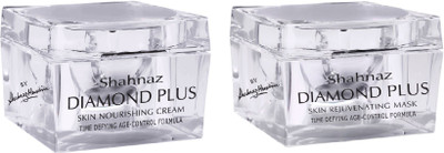

Shahnaz Husain Diamond Plus Skin (Nourishing Cream (40gm) + Rejuvenating Mask (50gm))(Set of 2)