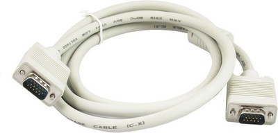 

RIVER FOX 1.5Meter 15 Pin Male to Male VGA Cable for Computer Projector Monitor VGA Cable(Compatible with COMPUTER MONITOR, PROJECTOR, White)