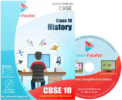 LearnFatafat Class 10 History CBSE Board Video Course(DVD)