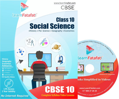 LearnFatafat CBSE Class 10 Social Science Full Course DVD(DVD)