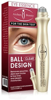 

Aichun Beauty Eye Essence Roller (Plant Extracts Replenishment) - Removes Pouches, Dark Circles, Fine Lines -(15 ml)