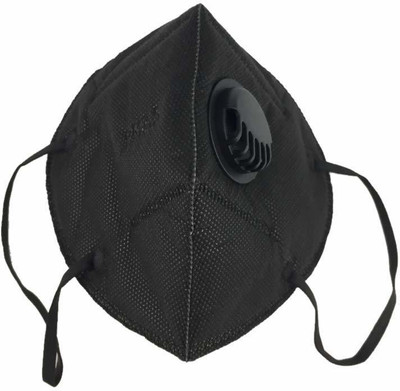 

mra fashion PM2.5 Black 1 piece Anti Pollution Face Mask with Activated Carbon- Filter, PM2.5 Filtration, Adjustable Nose Clip: for Men/Women b1 Mask