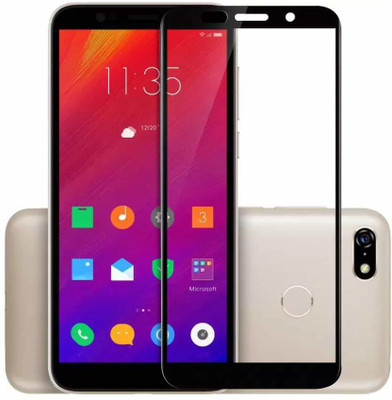 KMP POWER Tempered Glass Guard for LENOVO A5,(black glass),(air -bubble free)(Pack of 1)