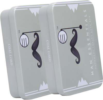

Man Essentials Coal Lord Handmade Activated Charcoal Goat's Milk Soap Chemical Free Luxury Bathing Bar (Pack of 2)(100 g, Pack of 2)