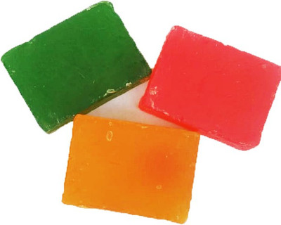 looms & weaves - 3 Natural & Hand Made Ayurvedic Soaps (Set of 3 Hand Made Soaps Of 125 gm each)(125 g, Pack of 3)