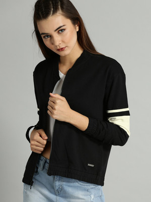 Roadster Full Sleeve Solid Women Sweatshirt