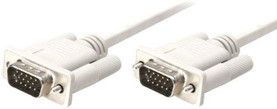 

finest TV-out Cable Premium Quality Male To Male 15 Pin VGA Cable For Computer Monitor, LCD, Projector, And HD TV - 3 Mtr/Meter(Multicolor, For TV)