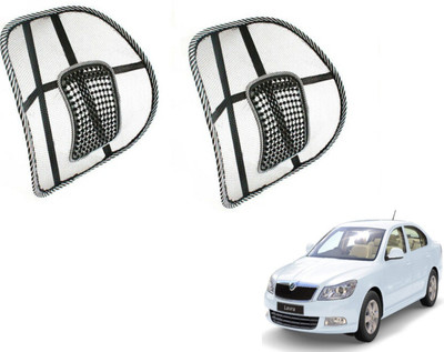 MOCKHE Nylon Seating Pad For  Skoda Laura(Front Seat, Back Seat Black)