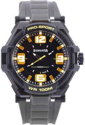 SONATA NH77029PP01CJ Superfibre Analog Watch For Men SONATA Wrist Watches