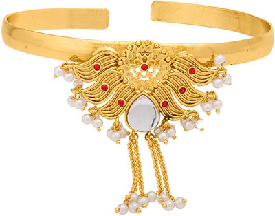 Voylla Brass Pearl Gold-plated Armlet