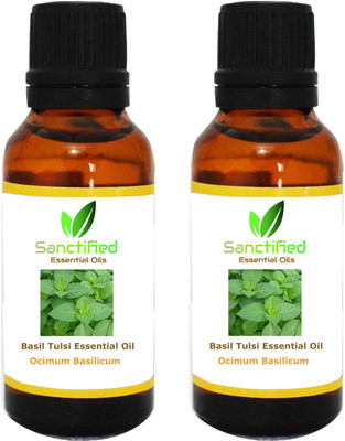 

SANCTIFIED Basil Essential Oil (15ML) 100% Pure Natural & Undiluted Oils for unisex(PACK OF 2)(15 ml)