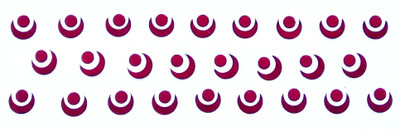

SJ COLLECTION Half Moon Shape Large Size 26 Forehead Maroon Bindis(Fancy Designer Bindi)