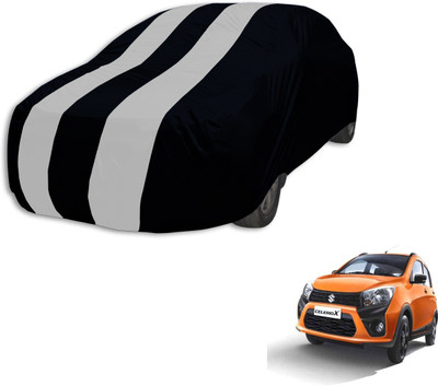 Auto Hub Car Cover For Maruti Suzuki Celerio (Without Mirror Pockets)(Black, Silver, For 2018 Models)