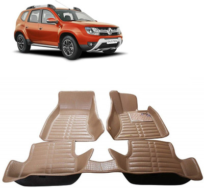 AUTOGARH Plastic 5D Mat For  Renault Duster(Beige)