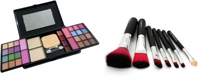 

Miss Boss fashion makeup kit and hk 7 black makeup brushes combo(Set of 2)