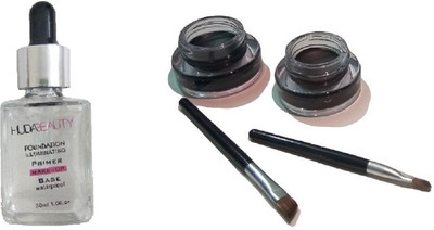 

Miss Boss hb primer 30ml and gel eyeliner with brush 6 g (black, white) combo(Set of 2)