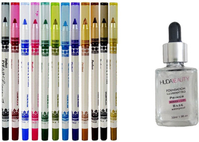 

Miss Boss hb primer 30ml and mn Now- Perfect Eye/Lip Liner Pencil multicolor (Pack of 12) combo(Set of 2)