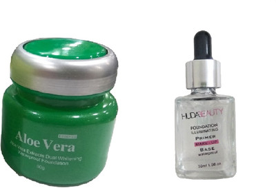 

Miss Boss hb primer 30ml and kb aloevera waterproof foundation 50gm combo(Set of 2)
