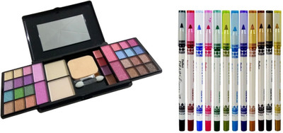 

Miss Boss fashion makeup kit and mn Now- Perfect Eye/Lip Liner Pencil Pack of 12 (multicolor) combo(Set of 2)
