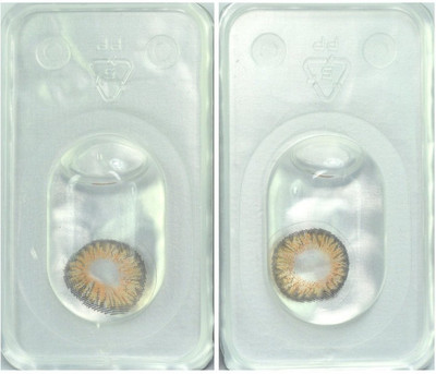 

Drr teleservices Zero power monthly eye contact lense Monthly Contact Lens(0, Hazal, Pack of 2)