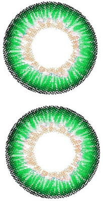 

Drr teleservices Zero power monthly lense Monthly Contact Lens(0, Dark green, Pack of 1)