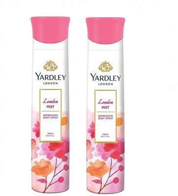 

Yardley London London Mist Body Spray - For Men & Women(300 ml, Pack of 2)