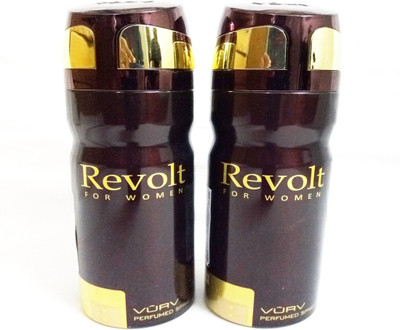 

VURV REVOLT Deodorant Spray - For Women(400 ml, Pack of 2)