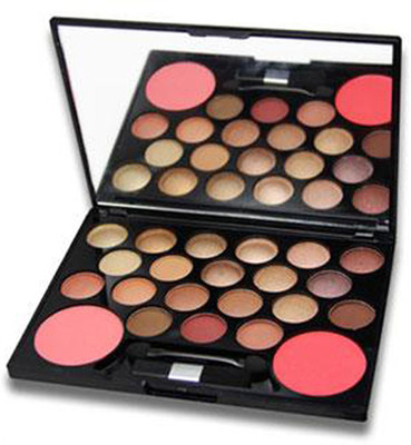 

Futaba Shimmer Eye shadow Palette With Mirror -22 Colours - Peach Twist 25 ml(Peach)