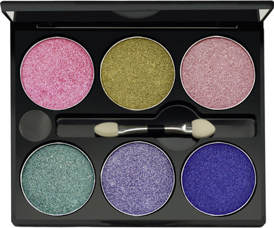 GlamGals 6 Color Diamond Eye shadow palette 18 g(Multi)