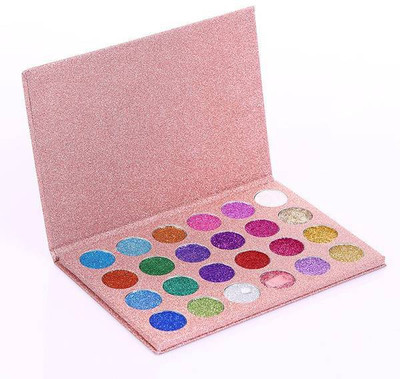 

Gabbar ™ Eyeshadow Palette Glitter with Unique Vibrant colors - 24 Colours Eyes Makeup 1 ml(Multicolor)