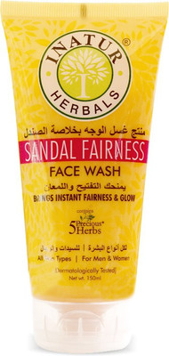 

Inatur Sandal Fairness Face Wash 150ml, Brings Instant Fairness & Glow, All Type Skin, For Men & Women Face Wash(150 ml)