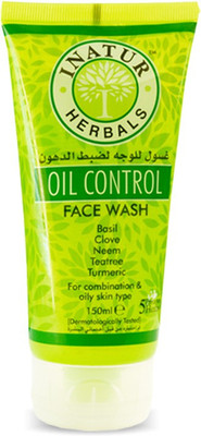

Inatur Oil Control Face Wash 150ml, Basil, Clove, Neem, Turmeric, For Combination Oily Skin Type Face Wash(150 ml)