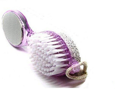 

bridge2shopping Cleanse, Scrub, File and Buff Foot Scrubber Pedicure Brush(Multicolor)