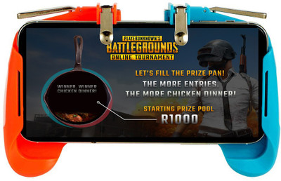 

BUY SURETY Colorful AK16 Best Gamepad multi-function mobile phone eat chicken artifact handle Gaming Trigger Fire Button Gaming Controller Pubg Shooter For All Smart Phones Gaming Accessory Kit(Multicolor, For Android, iOS)
