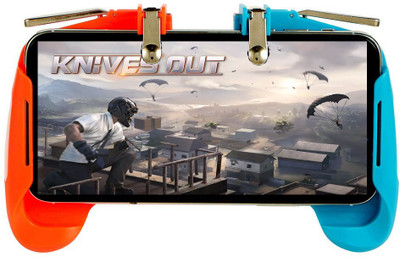 

BUY SURETY Colorful AK16 Gamepad 2 in1 Mobile Game Controller Handle L1R1 Shooter Trigger Fires Button PUBG Mobile Game Controllers, [Upgrade] Sensitive Shoot Aim Multiple Color Combinations Gaming Grip with Gaming Trigger for PUBG/Rules of Survival for A