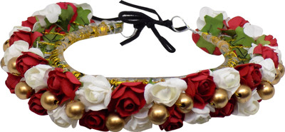 

MORGES Decorative Flower Hair Gajra For Women And Girls Wedding Functions Use, Pack Of 1 Hair Accessory Set(Multicolor)