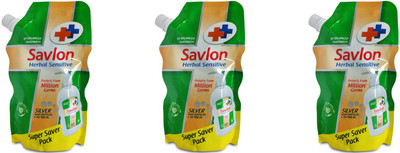 

Savlon Herbal Sensitive Handwash - 175 ml (Pack of 3)(175 ml, Pouch, Pack of 3)